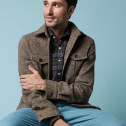 Sport Trouser In Norse Blue Cotton/Cashmere Twill -Chicorya Sales M F23 CATALOG S71021 25 D1 PDP