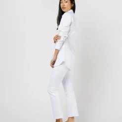 Boyfriend Shirt In White Poplin 14 Boyfriend Shirt In White Poplin -Chicorya Sales S11712 570