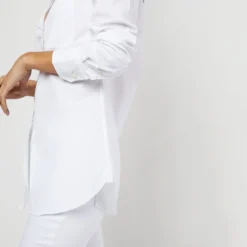 Boyfriend Shirt In White Poplin 15 Boyfriend Shirt In White Poplin -Chicorya Sales S11712 611