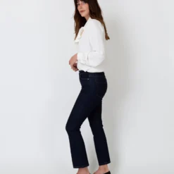 Tie-Neck Blouse In Ivory Silk Crepe De Chine -Chicorya Sales S17148 4