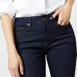 Straight Leg 5-Pocket Jean In Indigo Stretch Denim -Chicorya Sales S30765 1962