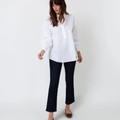 Anaya Popover Shirt In White Poplin 12 Anaya Popover Shirt In White Poplin -Chicorya Sales S36446 3 4d42d303 faab 41e8 bd68 af70525f12bd