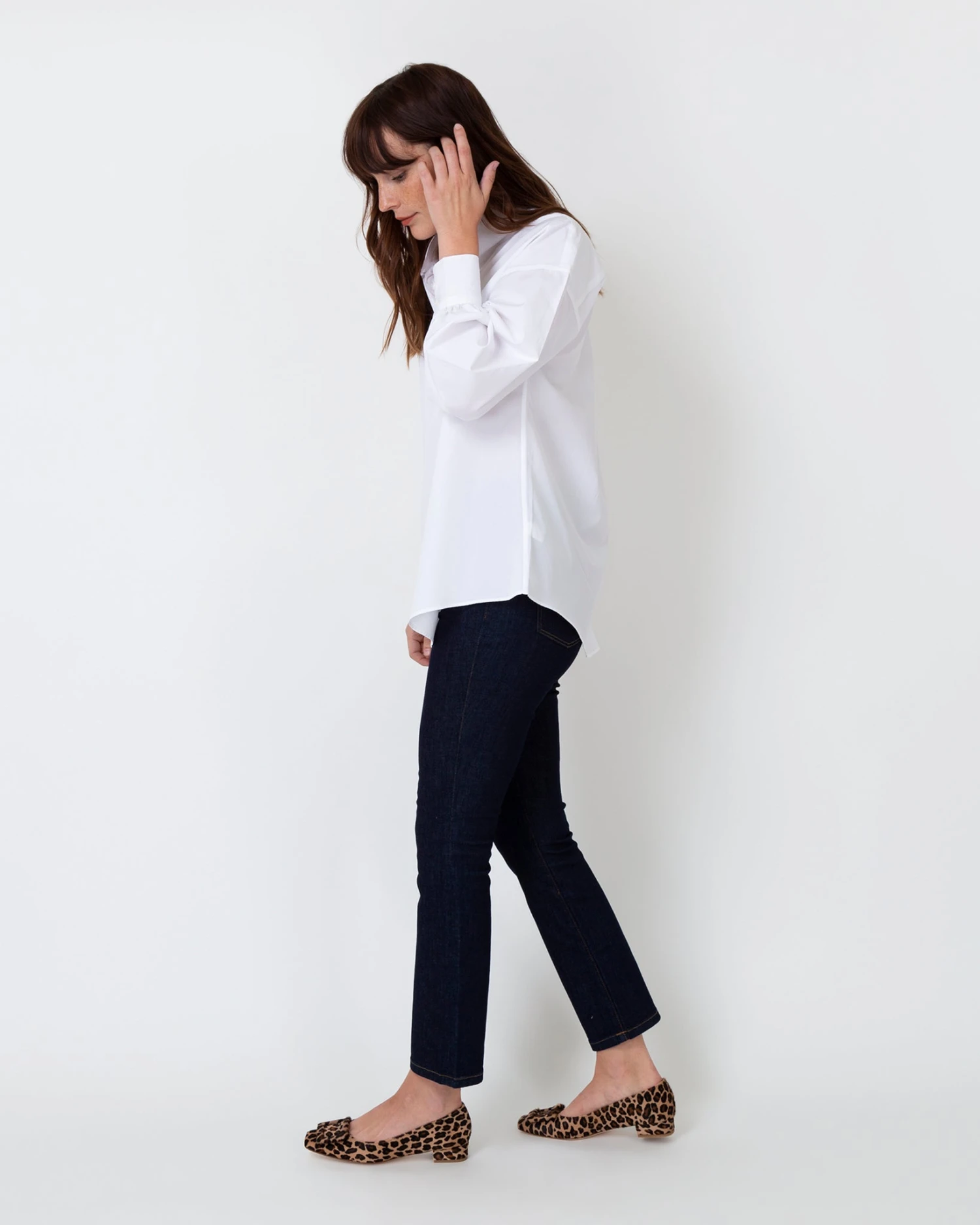 Anaya Popover Shirt In White Poplin 6 Anaya Popover Shirt In White Poplin - Image 4