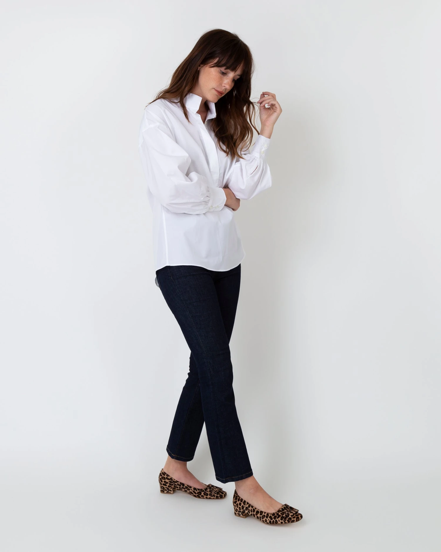 Anaya Popover Shirt In White Poplin 8 Anaya Popover Shirt In White Poplin - Image 6