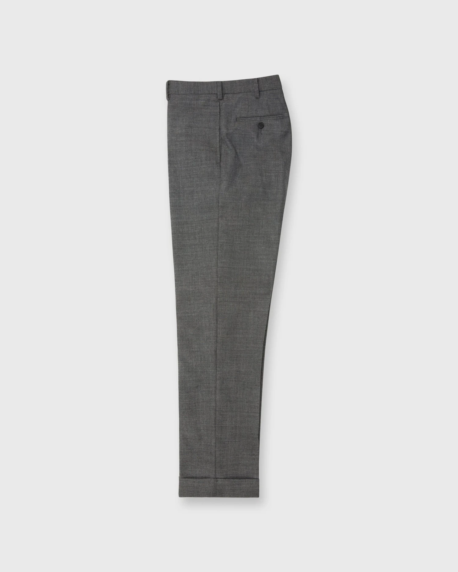 Dress Trouser In Mid-Grey High-Twist 3 Dress Trouser In Mid-Grey High-Twist
