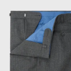 Dress Trouser In Charcoal High-Twist -Chicorya Sales S38456 3