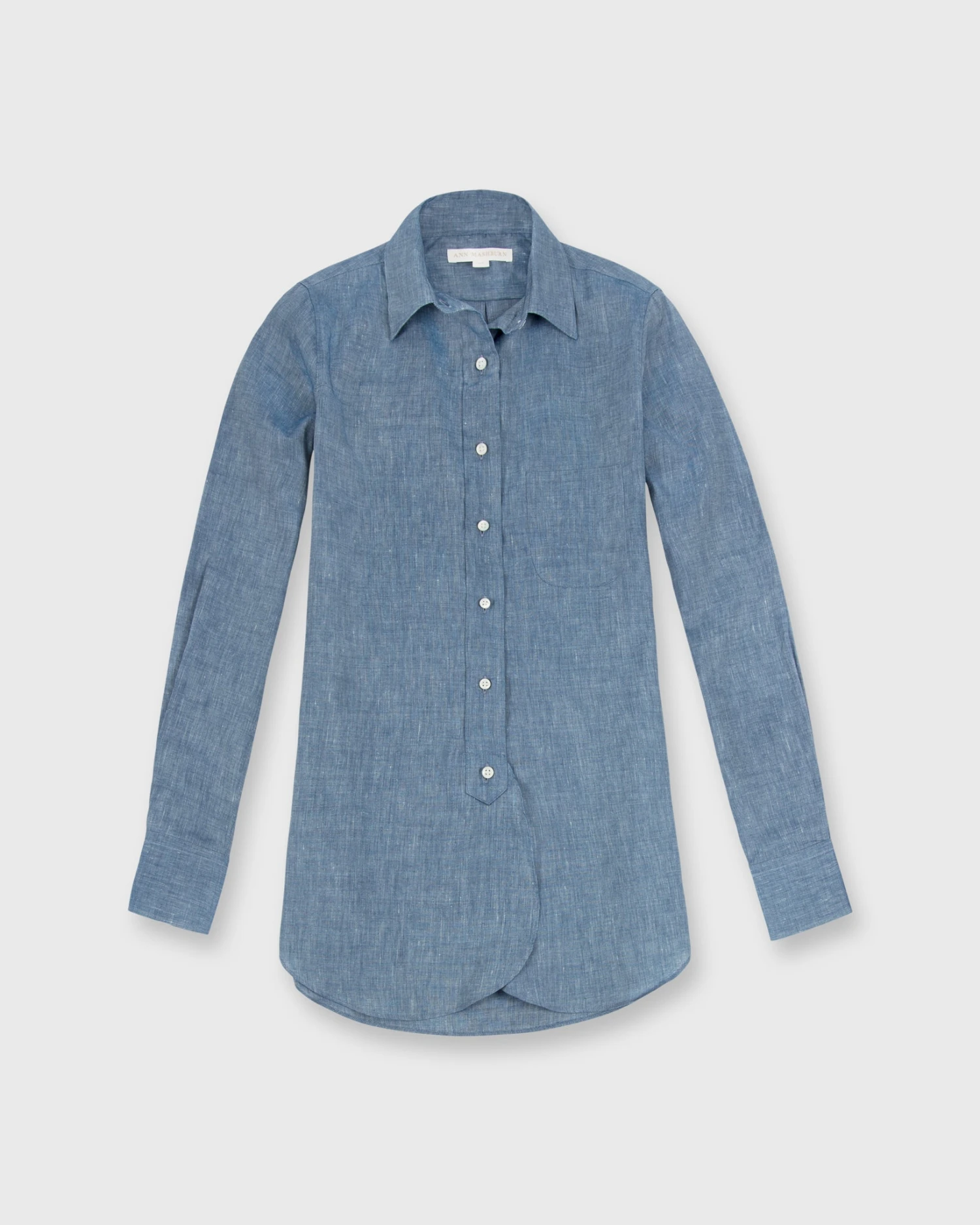 Boyfriend Shirt In Indigo Cotolino Chambray 3 Boyfriend Shirt In Indigo Cotolino Chambray