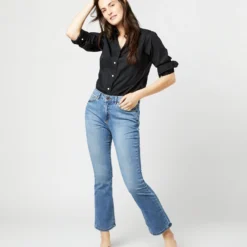 Boyfriend Shirt In Black Poplin 17 Boyfriend Shirt In Black Poplin -Chicorya Sales S4660 1757