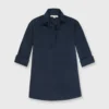 Designer Tunic In Navy Poplin 1 Designer Tunic In Navy Poplin -Chicorya Sales S4672 1