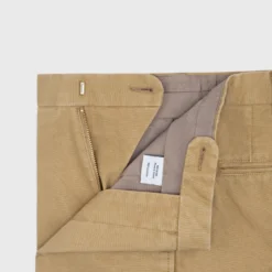 Garment-Dyed Sport Trouser In British Khaki Canvas -Chicorya Sales S51480 3