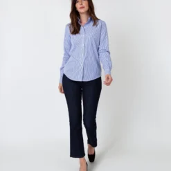 Icon Spread Shirt In Blue Bengal Stripe Poplin 13 Icon Spread Shirt In Blue Bengal Stripe Poplin -Chicorya Sales S52018 6 fa7a495f 5e4f 4614 9d08 1b3cdcf9a55e