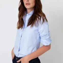 Icon Spread Shirt In Sky Blue Roxford -Chicorya Sales S5425 3