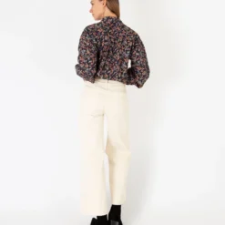 Anaya Popover Shirt In Berry Bittersweet Liberty Fabric -Chicorya Sales S56029 5