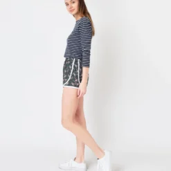 Track Short In Green/Pink Franklyn Liberty Fabric -Chicorya Sales S57369 3