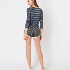 Track Short In Green/Pink Franklyn Liberty Fabric -Chicorya Sales S57369 5