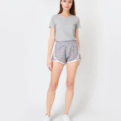 Track Short In Cyan Godinton Garden Liberty Fabric -Chicorya Sales S57370 2