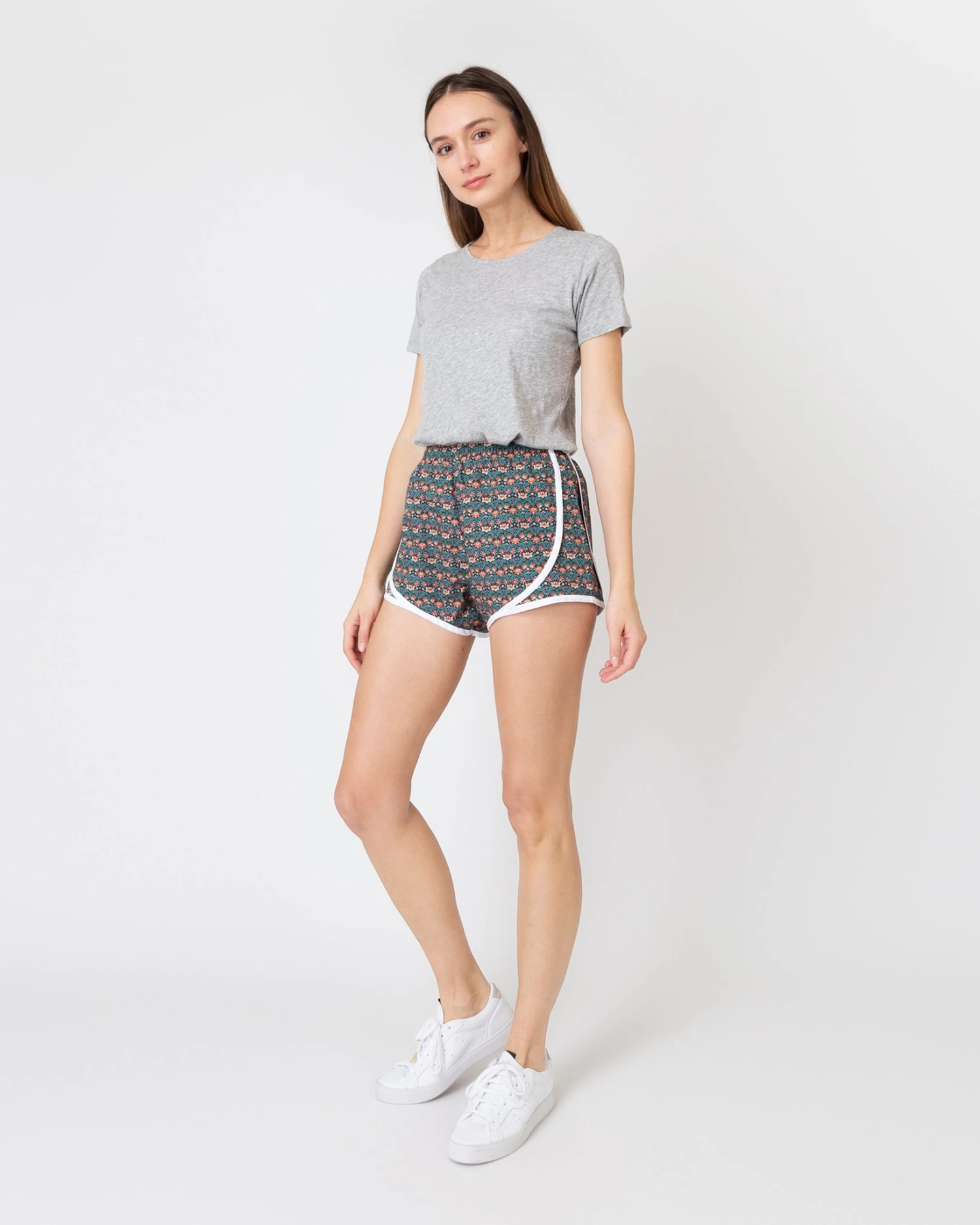 Track Short In Green Mallow Liberty Fabric 4 Track Short In Green Mallow Liberty Fabric - Image 2