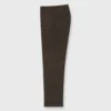 Pleated Dress Trouser In Coffee Wool Hopsack -Chicorya Sales S57909 2