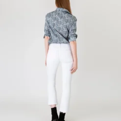 Tomboy Popover Shirt In Blue Multi June's Meadow Liberty Fabric 12 Tomboy Popover Shirt In Blue Multi June's Meadow Liberty Fabric -Chicorya Sales S57988 3