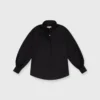 Anaya Popover Shirt In Black Poplin -Chicorya Sales S59301 1