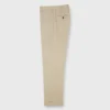 Dress Trouser In Khaki Plainweave 1 Dress Trouser In Khaki Plainweave -Chicorya Sales S59549 2