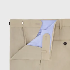 Dress Trouser In Khaki Plainweave -Chicorya Sales S59549 3