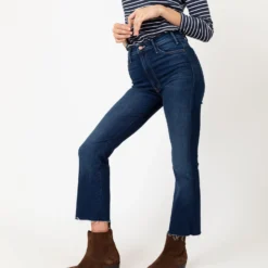 The Hustler Ankle Fray Jean In Home Movies -Chicorya Sales S60227 5