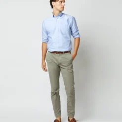 Garment-Dyed Field Pant In Spring Olive Lightweight Twill -Chicorya Sales S61544 7072