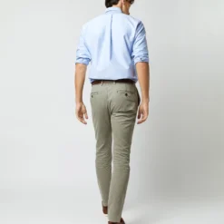 Garment-Dyed Field Pant In Spring Olive Lightweight Twill -Chicorya Sales S61544 7155