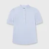 A.P.C. Ilna Blouse In Light Blue -Chicorya Sales S61826 1
