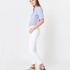 A.P.C. Ilna Blouse In Light Blue 11 A.P.C. Ilna Blouse In Light Blue -Chicorya Sales S61826 4