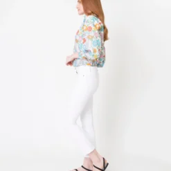 Anaya Popover Shirt In Multi Mary Liberty Fabric -Chicorya Sales S62091 4