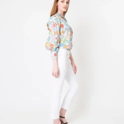 Anaya Popover Shirt In Multi Mary Liberty Fabric -Chicorya Sales S62091 6