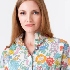 Anaya Popover Shirt In Multi Mary Liberty Fabric -Chicorya Sales S62091 7