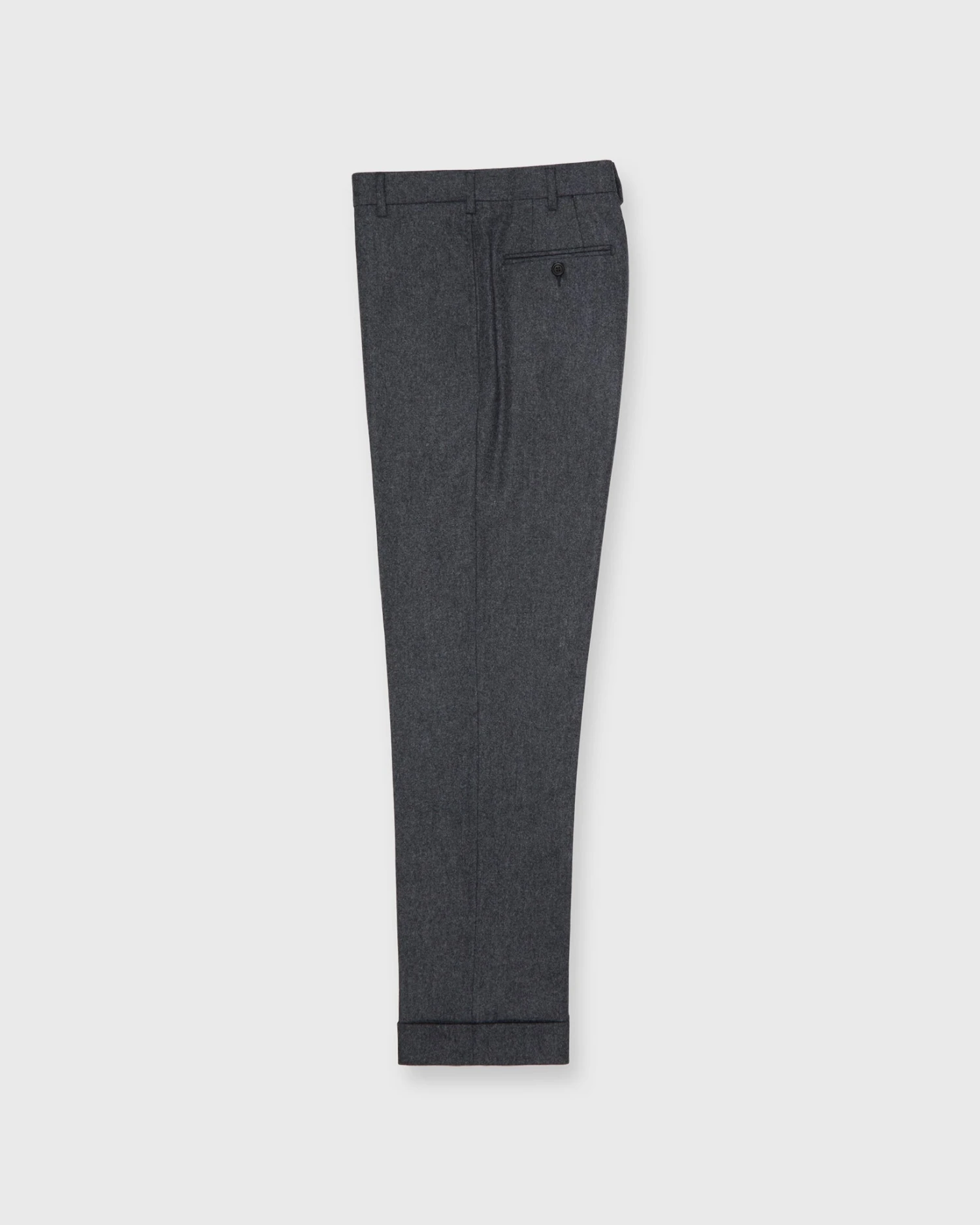 Dress Trouser In Mid-Grey Flannel 3 Dress Trouser In Mid-Grey Flannel