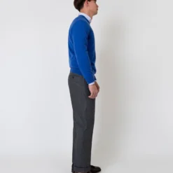 Dress Trouser In Mid-Grey Flannel 11 Dress Trouser In Mid-Grey Flannel -Chicorya Sales S63743 2