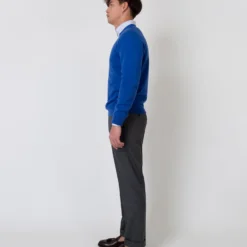 Dress Trouser In Mid-Grey Flannel 12 Dress Trouser In Mid-Grey Flannel -Chicorya Sales S63743 3