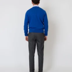 Dress Trouser In Mid-Grey Flannel 13 Dress Trouser In Mid-Grey Flannel -Chicorya Sales S63743 4