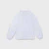 Kamille Blouson-Sleeve Top In White Poplin 1 Kamille Blouson-Sleeve Top In White Poplin -Chicorya Sales S64848 1