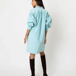 Adaline Dress In Skyline Stretch Cord -Chicorya Sales S64883 3