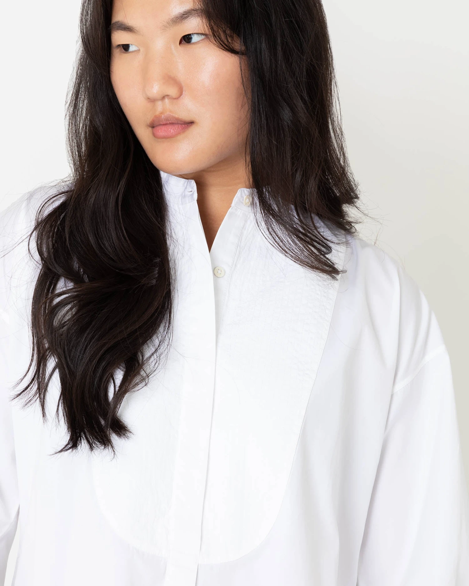 Indira Bib-Front Tunic In White Poplin 6 Indira Bib-Front Tunic In White Poplin - Image 4