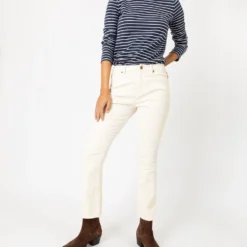 Flare Cropped 5-Pocket Pant In Ivory Stretch Cord -Chicorya Sales S64911 5 6b7de16f b2df 4c56 8f18 8f536662a6ad