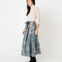 ULLA JOHNSON Makana Skirt In Waimea -Chicorya Sales S65044 2