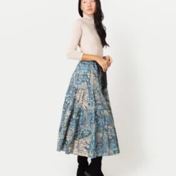 ULLA JOHNSON Makana Skirt In Waimea -Chicorya Sales S65044 4