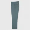 Basic Dress Trouser In Blue Sage Wool Hopsack -Chicorya Sales S65651 2