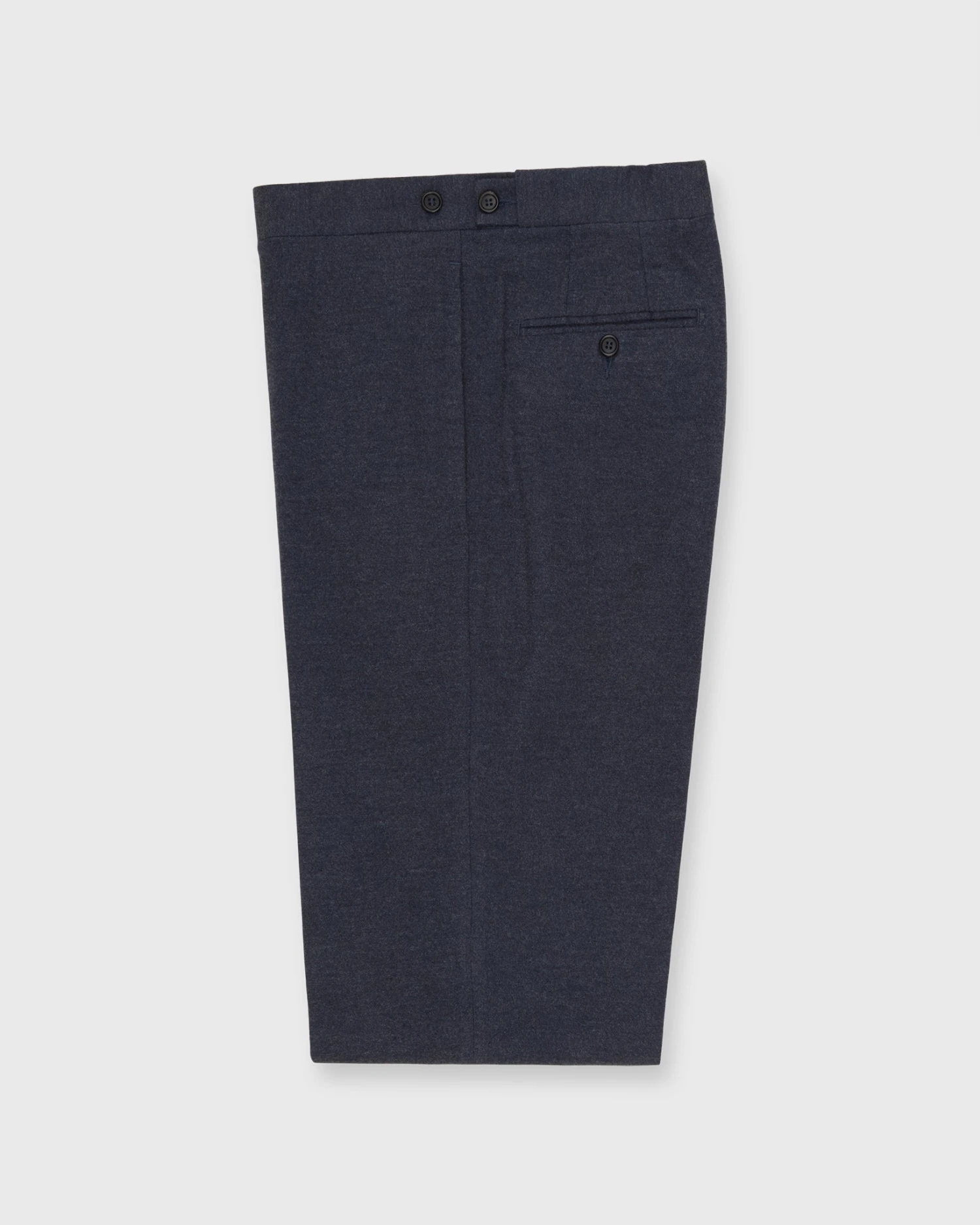 Side-Tab Dress Trouser In Char Blue Mix Stretch Flannel 4 Side-Tab Dress Trouser In Char Blue Mix Stretch Flannel - Image 2