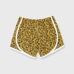 Track Short In Yellow Star Anise Liberty Fabric