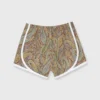 Track Short In Bordeaux Multi Paisley Park Liberty Fabric -Chicorya Sales S66239 1