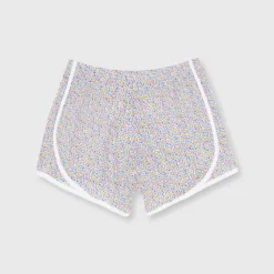 Track Short In Yellow/Red/Blue Floriana Liberty Fabric