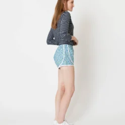 Track Short In Blue/Mint Betsy Berry Liberty Fabric -Chicorya Sales S66246 5